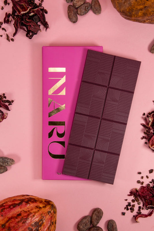 Inaru - 40%Hibiscus White Chocolate