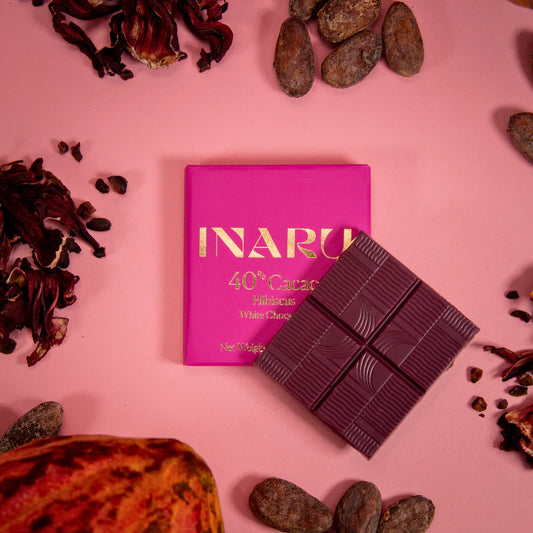 Inaru - 40%Hibiscus White Chocolate