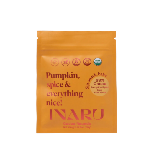 Inaru - 59% Cacao Pumpkin Spice Chocolate Rounds