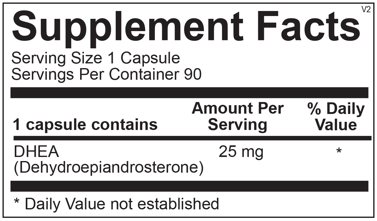 DHEA 25mg - 90 Capsules